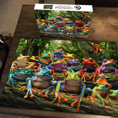 Bunter Frosch Puzzle 1000 Teile