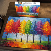 Farbenfrohes Baum-Puzzle 1000 Teile