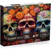 Day of The Dead Sugar Skull Jigsaw Puzzles 1000 Pieces