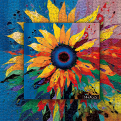 Sonnenblumen-Blumenpuzzle, 1000 Teile
