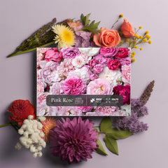 Puzzle 1000 Teile „Rosa Rosenblüte“