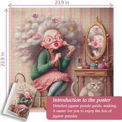 Blumiges Oma-Puzzle 1000 Teile