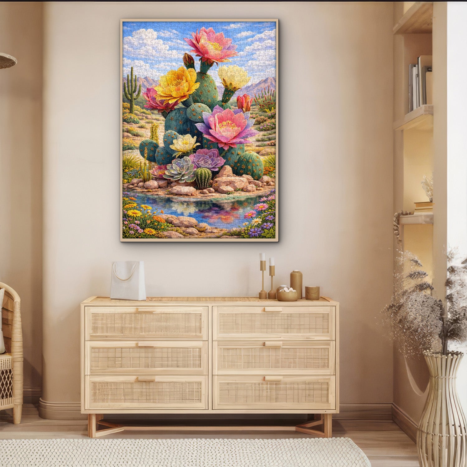 Blooming Cactus Jigsaw Puzzle 1000 Pieces