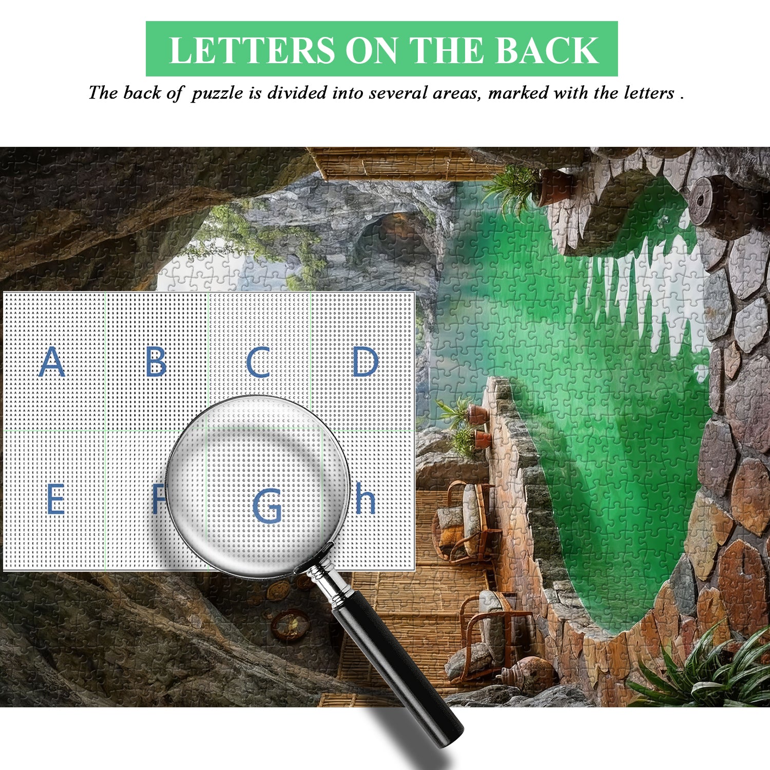 Serene Cave Retreat Jigsaw Puzzle 1000 Pieces