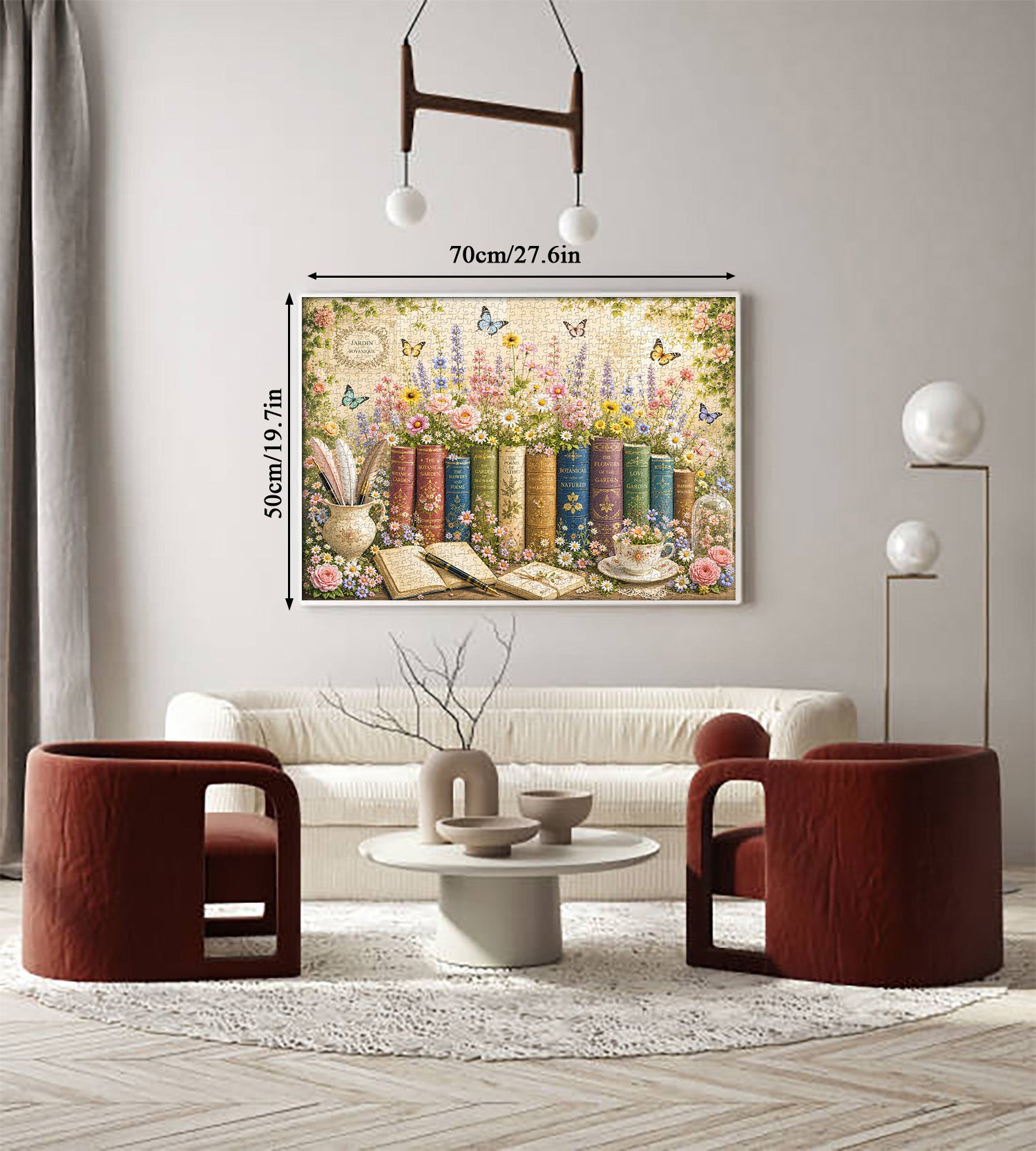 Vintage Book Blooms Jigsaw Puzzle 1000 Pieces