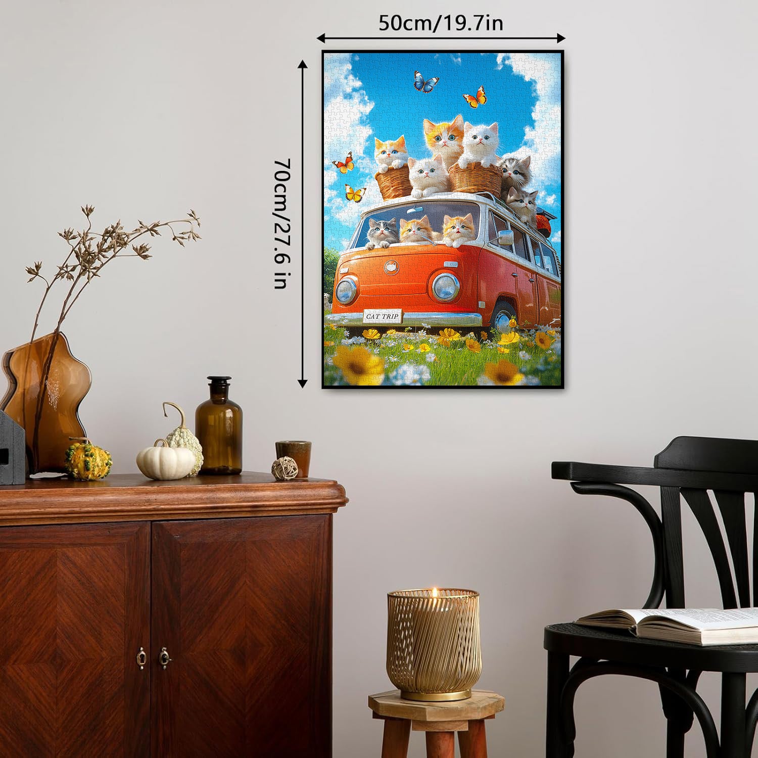 Sunny Cat Ride Puzzle 1000 Teile