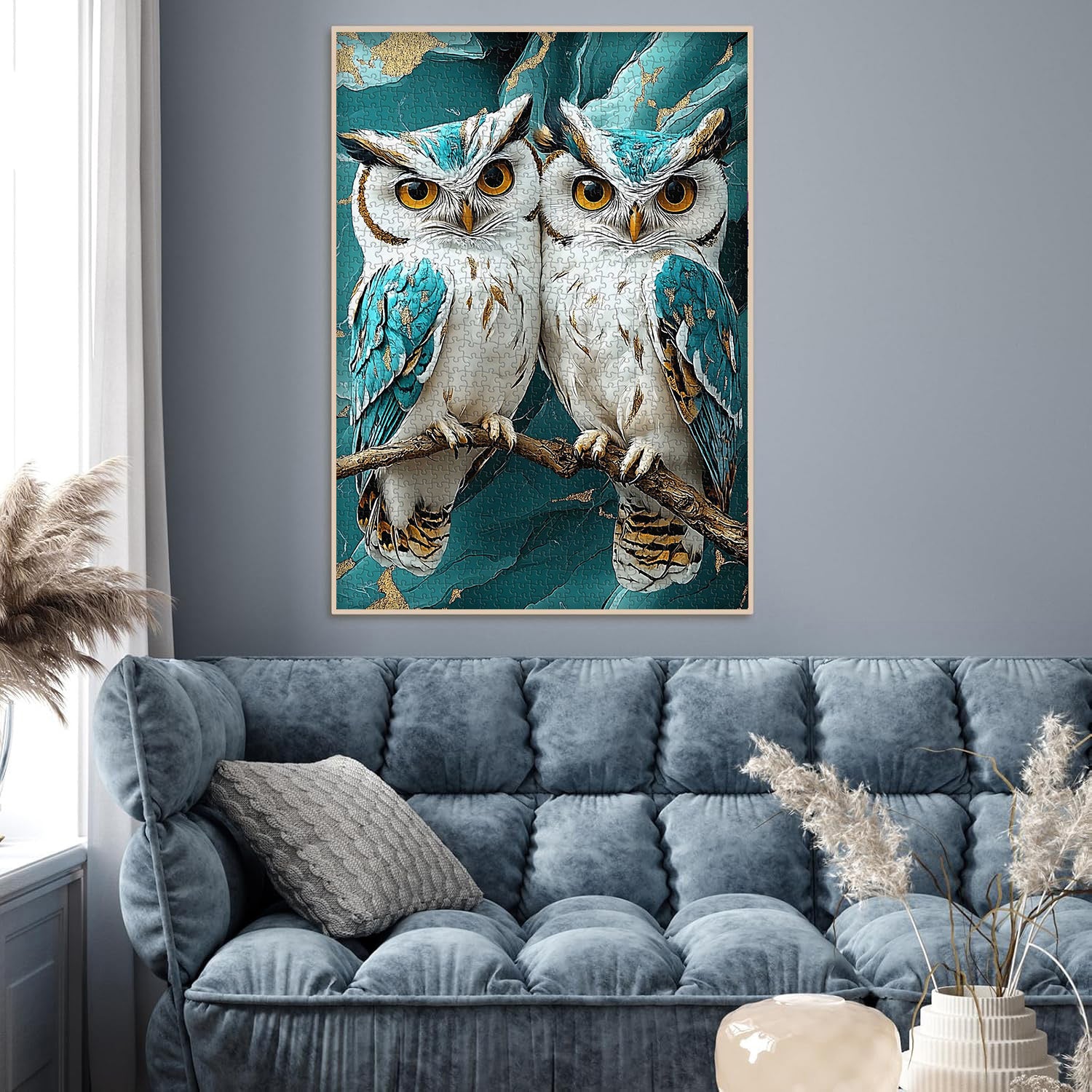 Marmor-Eulen-Puzzle 1000 Teile