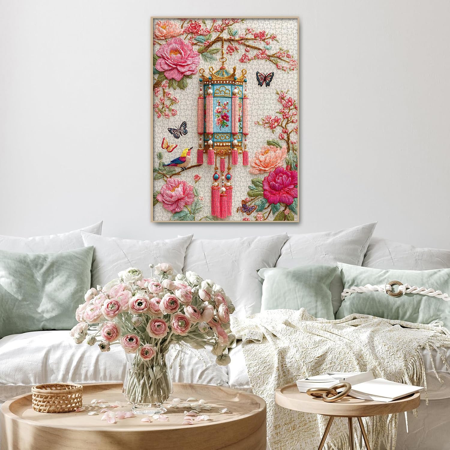 Embroidered Lantern Jigsaw Puzzle 1000 Pieces