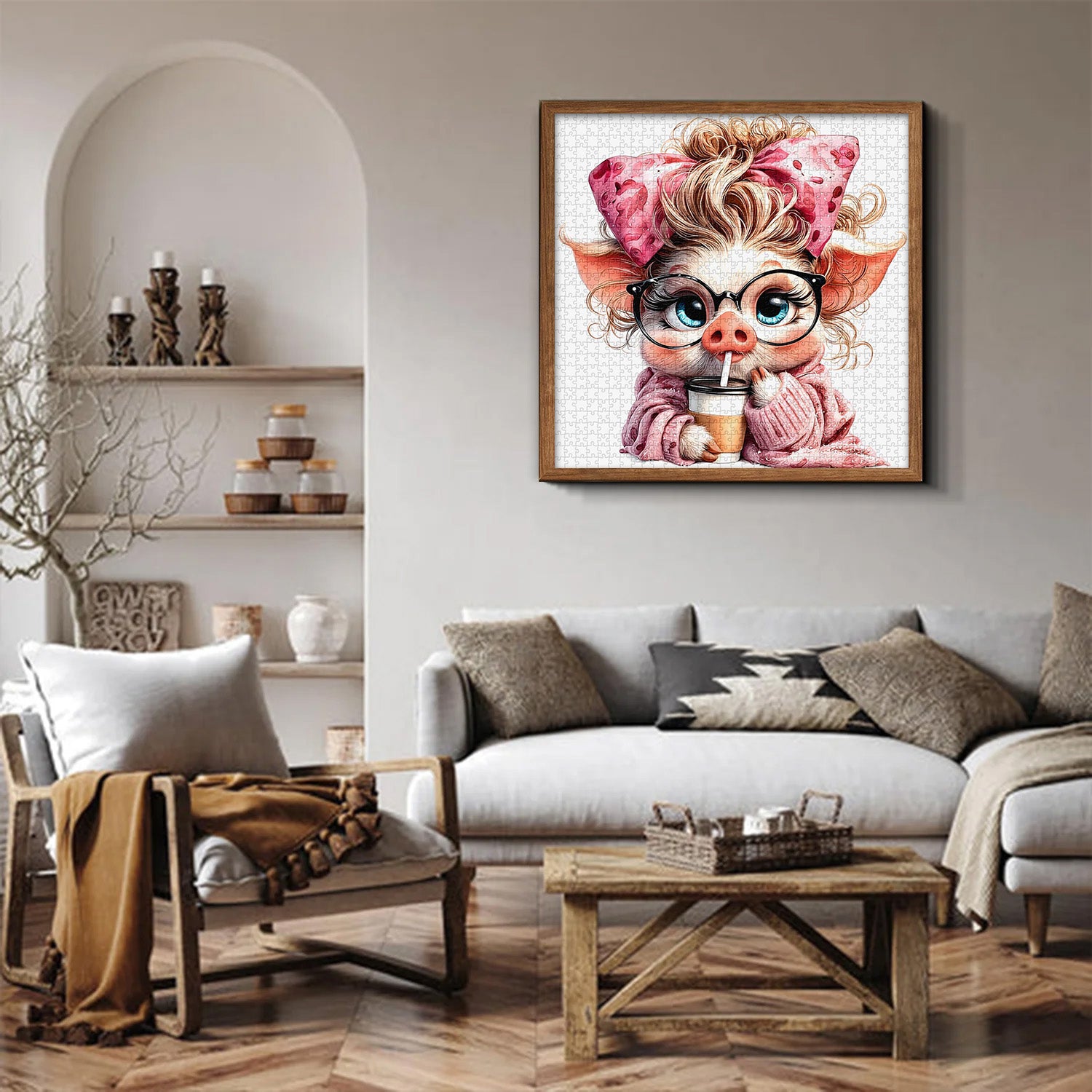 Ferkel Kaffeepause Puzzle 1000 Teile