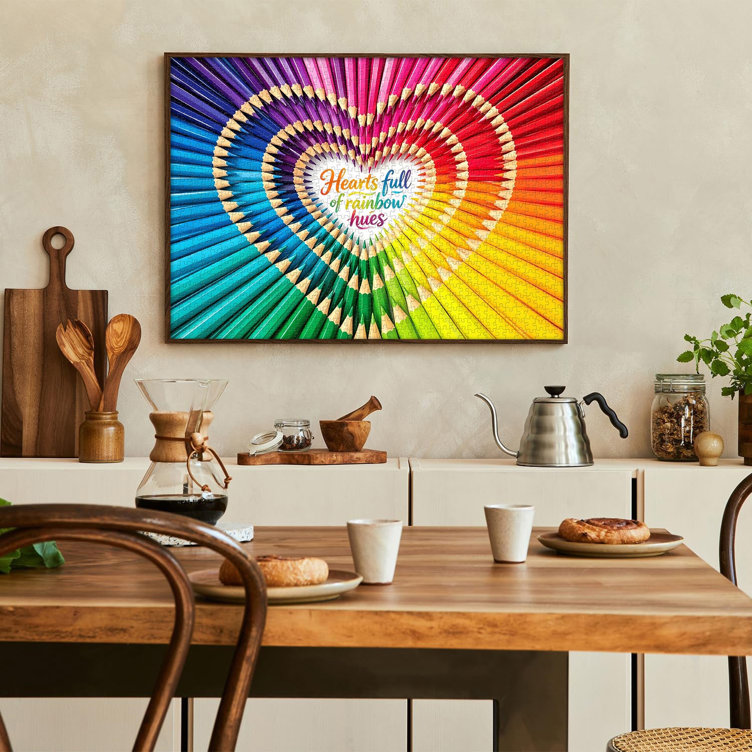 Life's Color Heart Jigsaw Puzzle 1000 Pieces