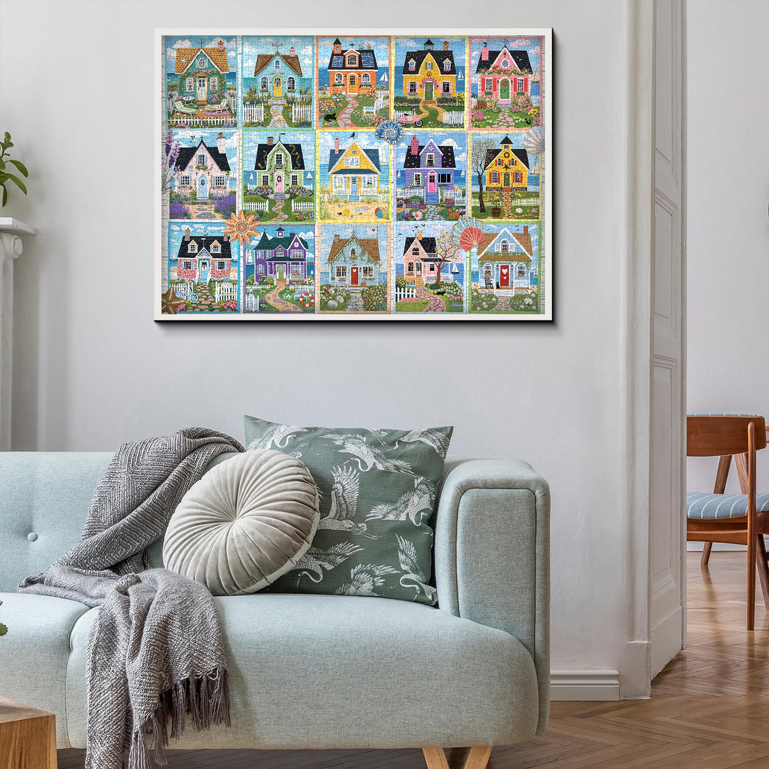 Coastal Cottage Collage Jigsaw Puzzle 1000 Pieces