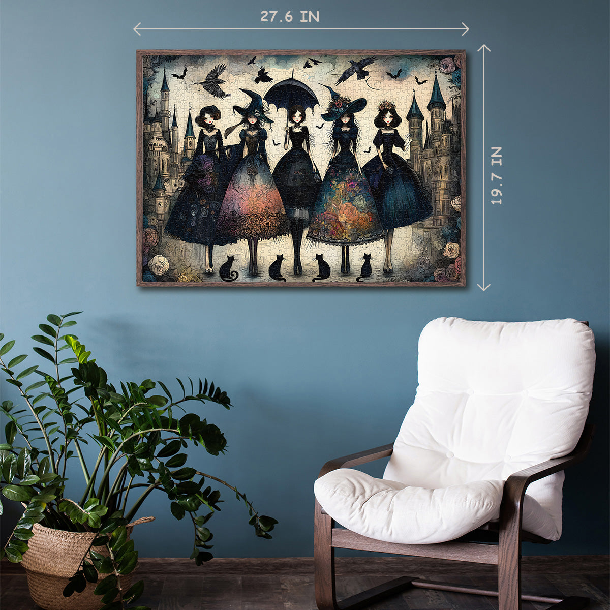 Raven Night Mädchen-Puzzle 1000 Teile