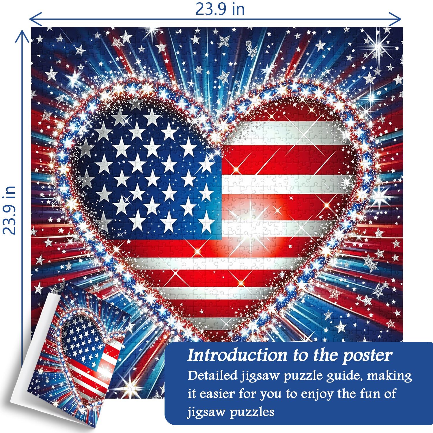 Patriot-Herz-Puzzle, 1000 Teile