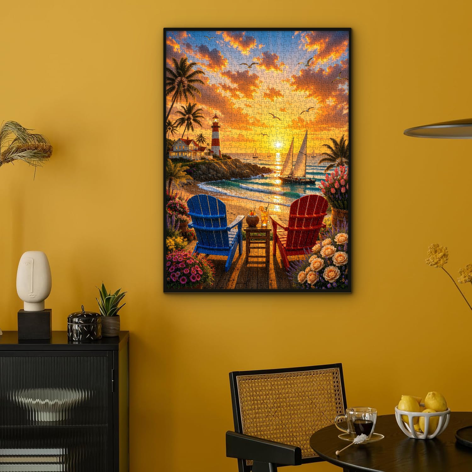 Coastal Lighthouse View Jigsaw Puzzle 1000 Pieces