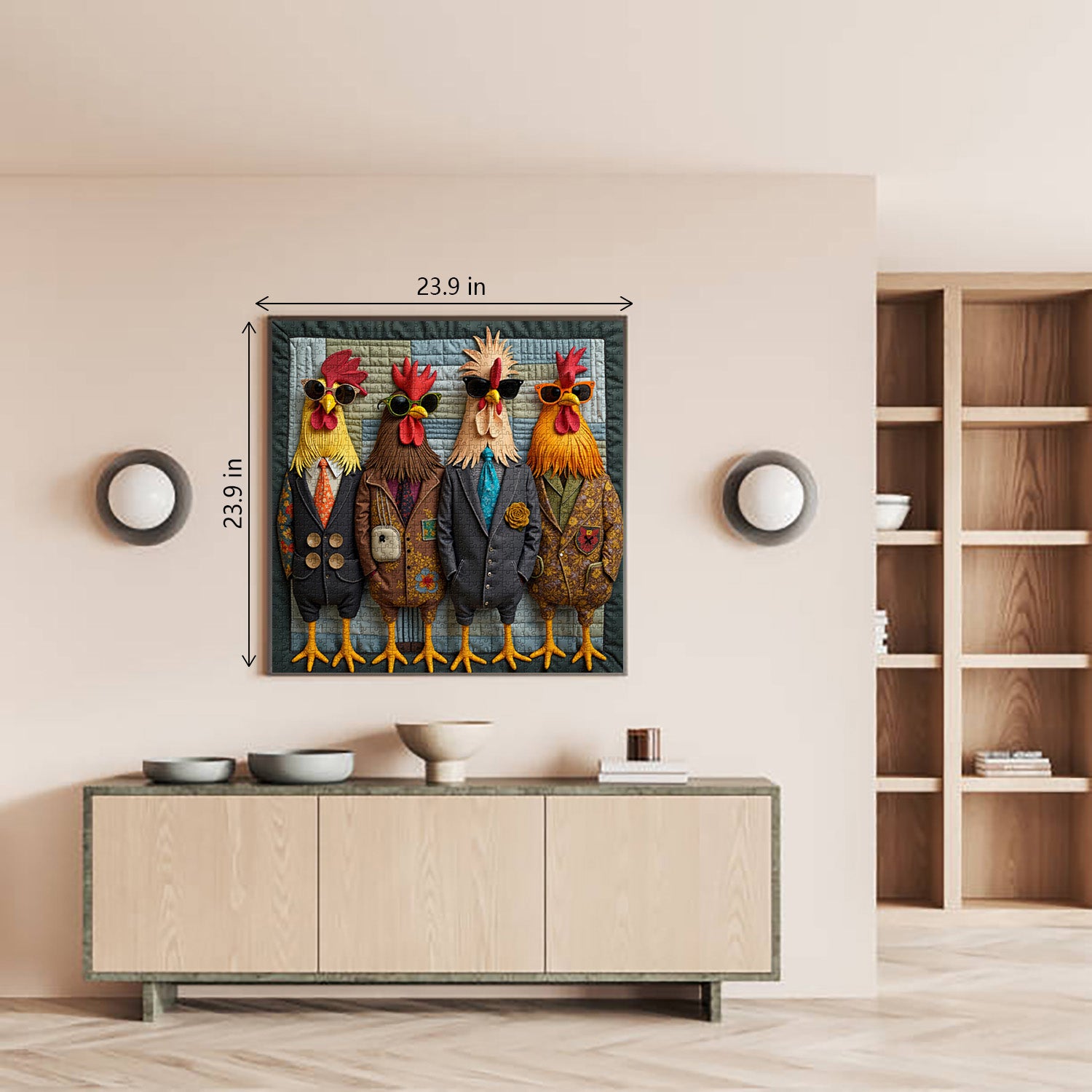 Runway Roosters Jigsaw Puzzle 1000 Pieces