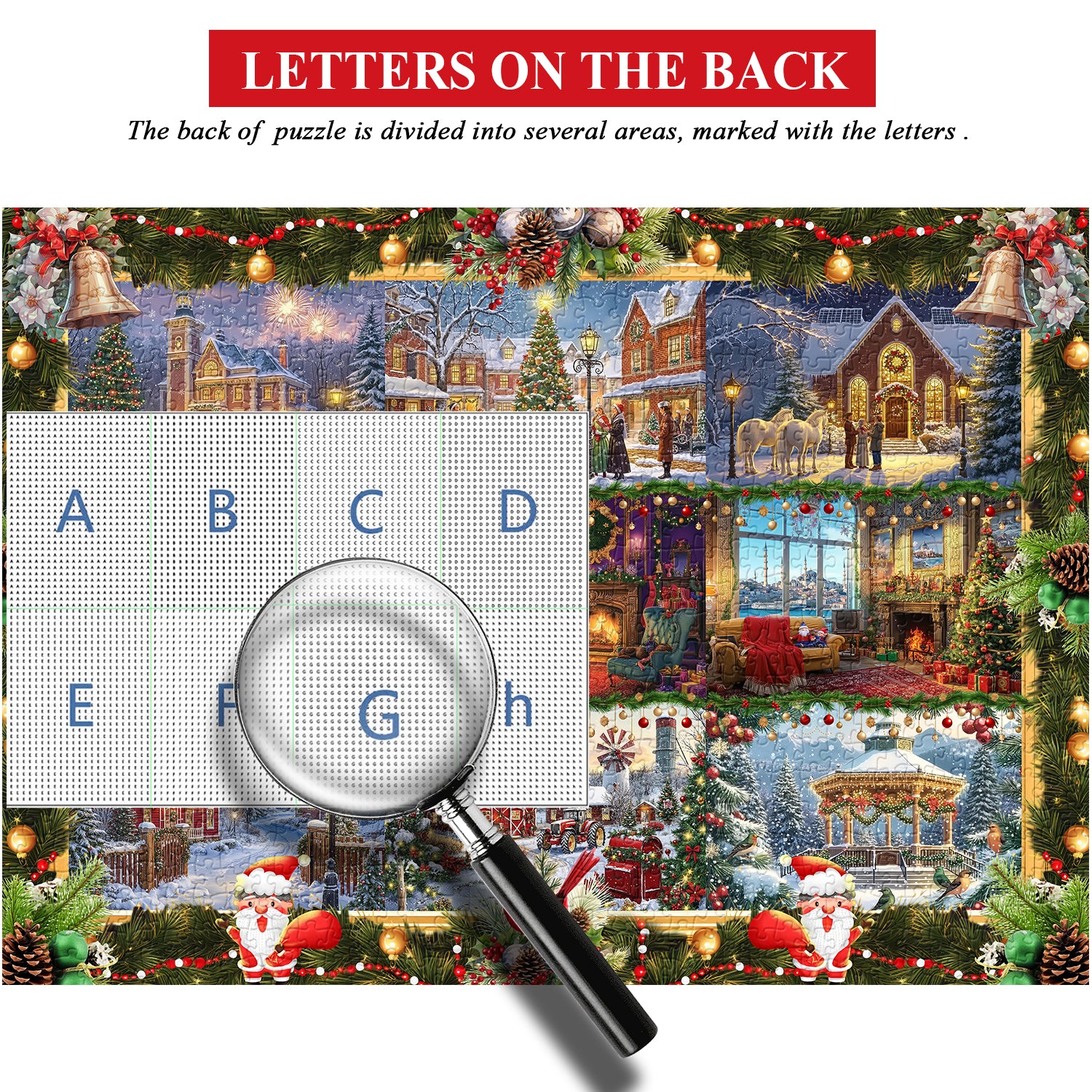 Weihnachtsfreude Collage Puzzle 1000 Stücke