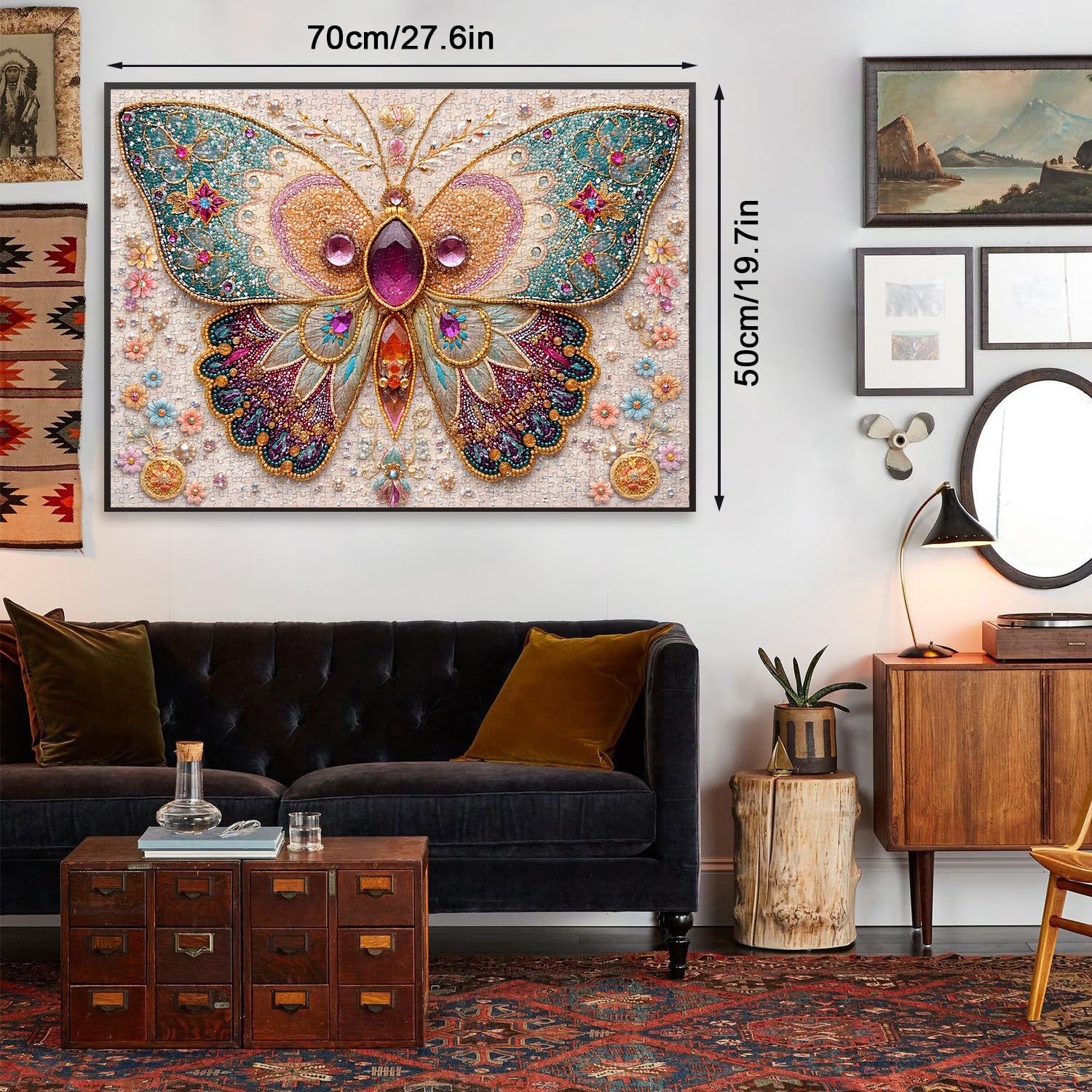 Jeweled Butterfly Jigsaw Puzzle 1000 Pieces