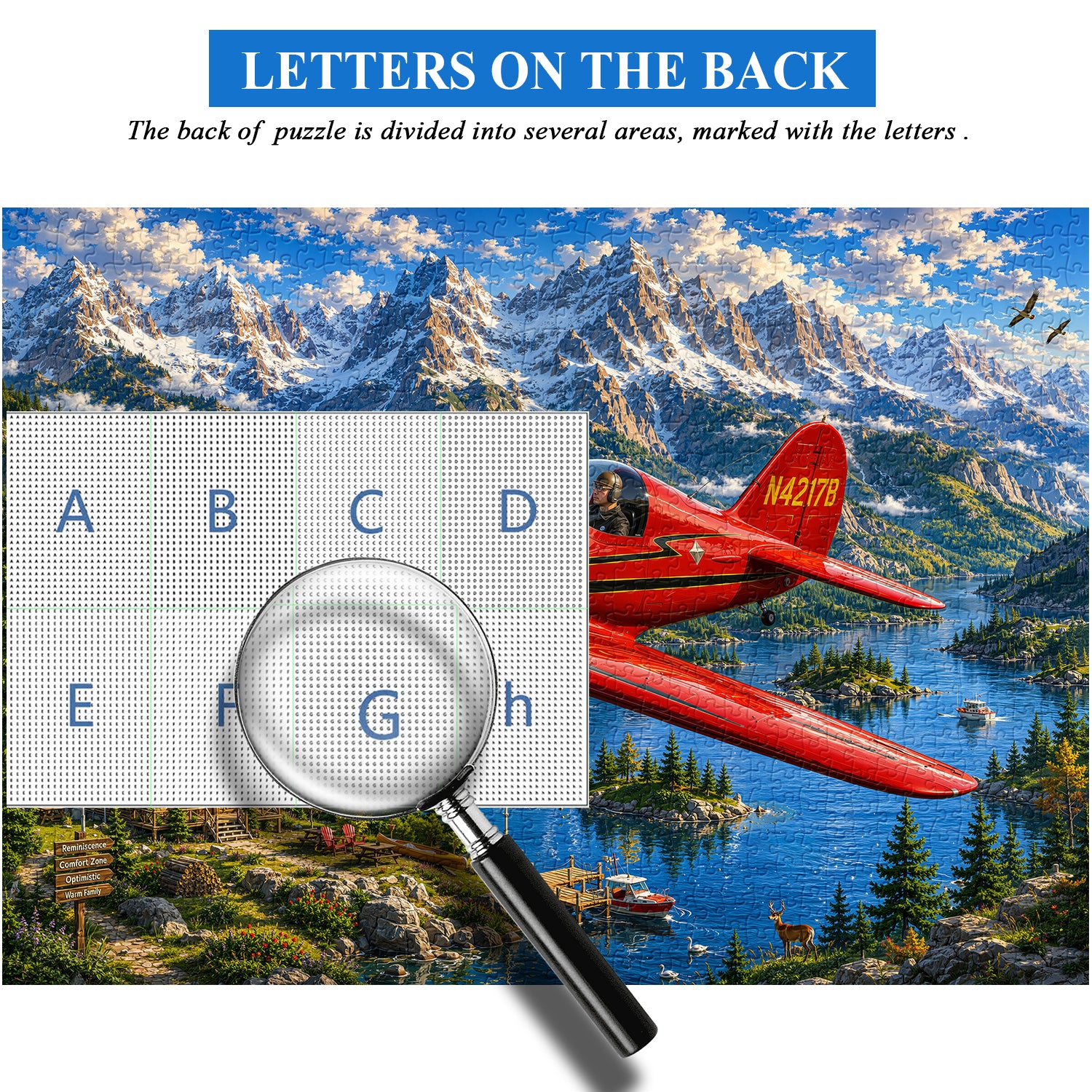 Mountain Sky Aviator Jigsaw Puzzle 1000 Pieces
