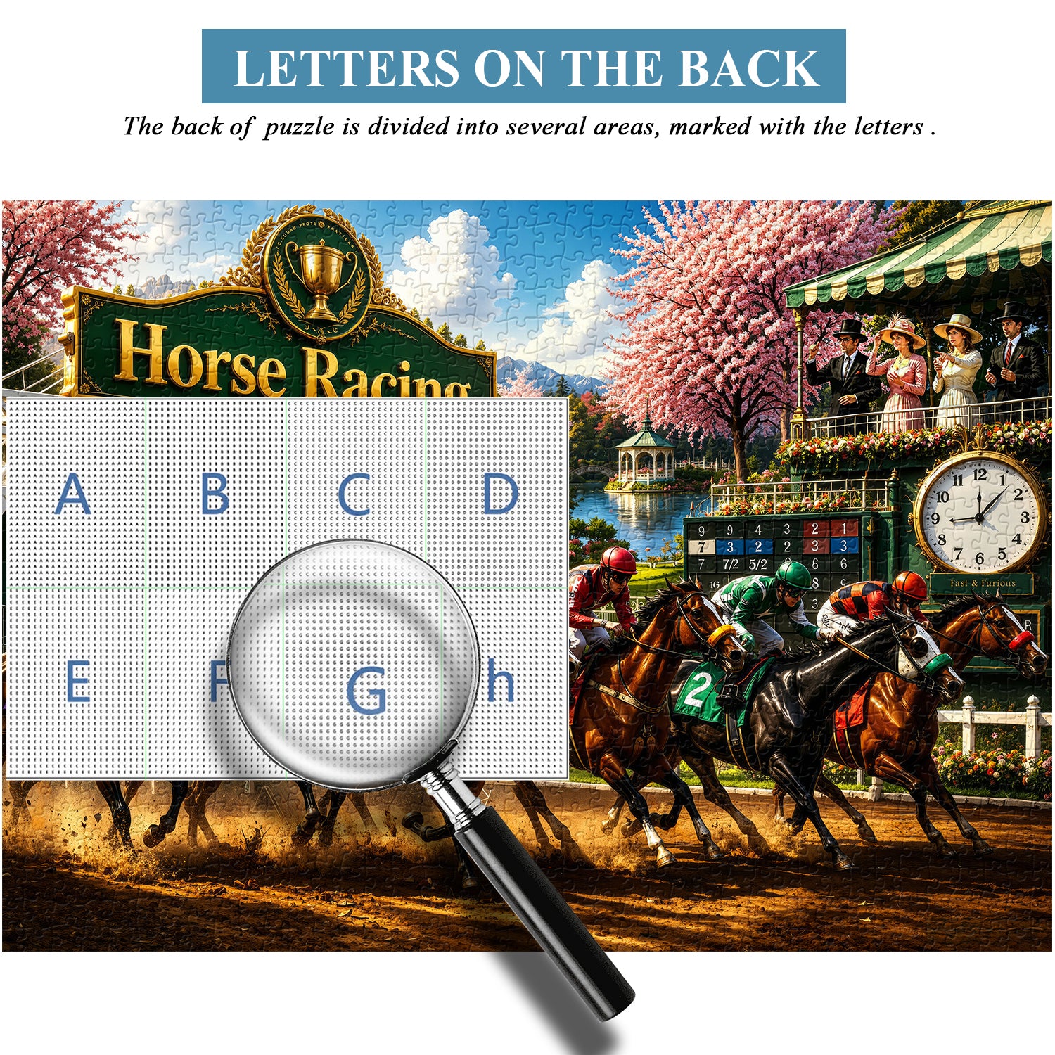 Blossom Horse Race Jigsaw Puzzle 1000 Pieces