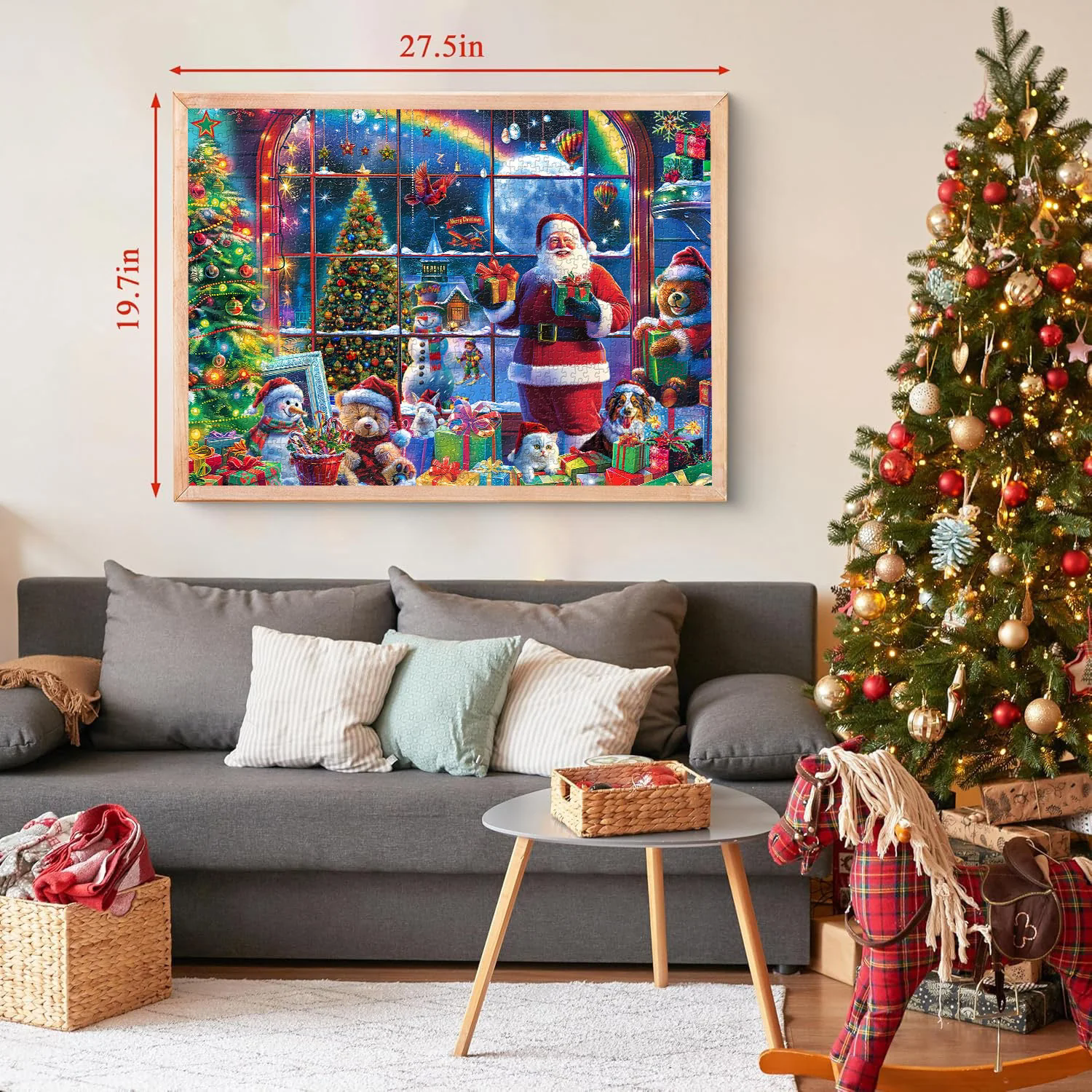 Weihnachtszauberhaus Puzzle 1000 Teile
