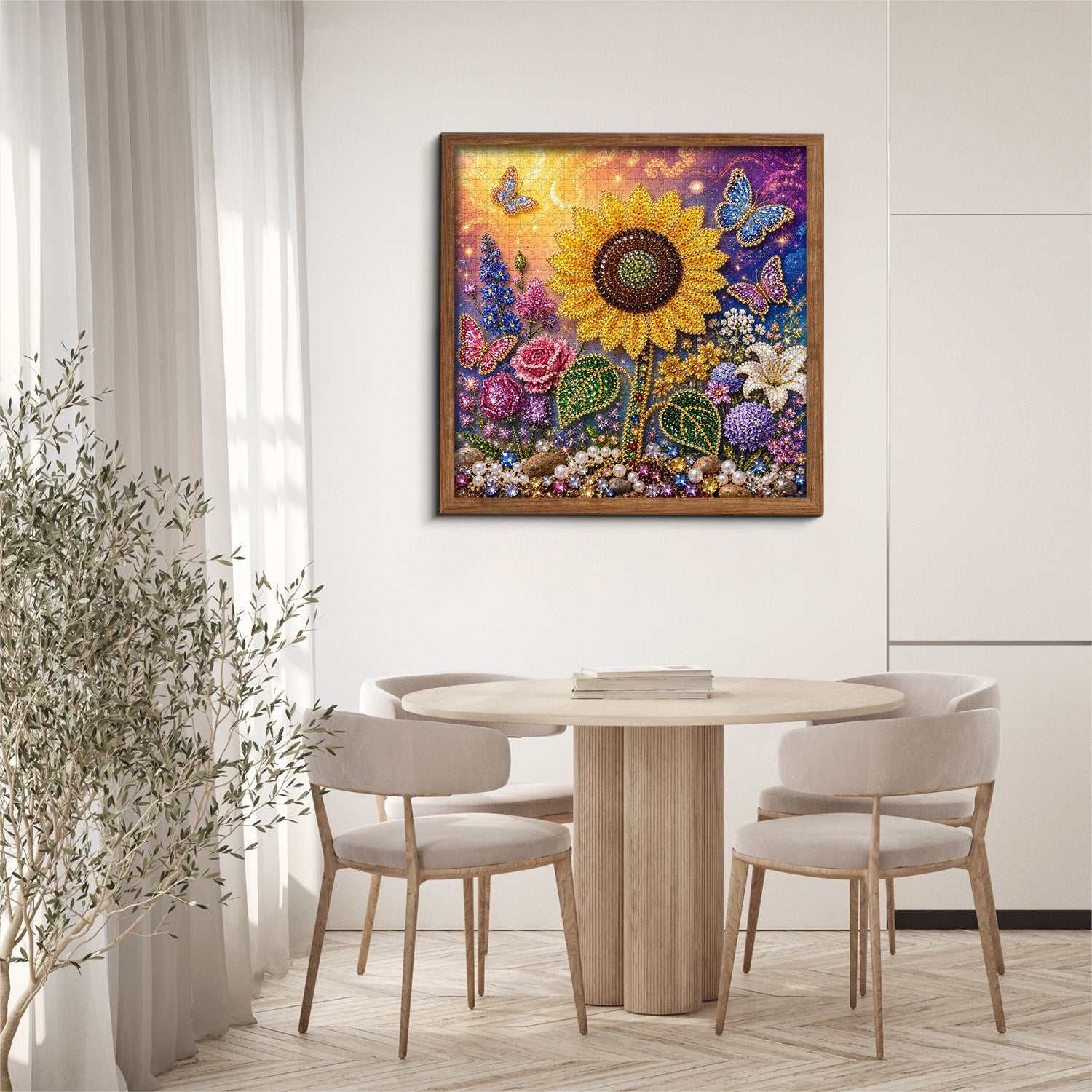 Gemstone Sunflower Jigsaw Puzzle 1000 Pieces