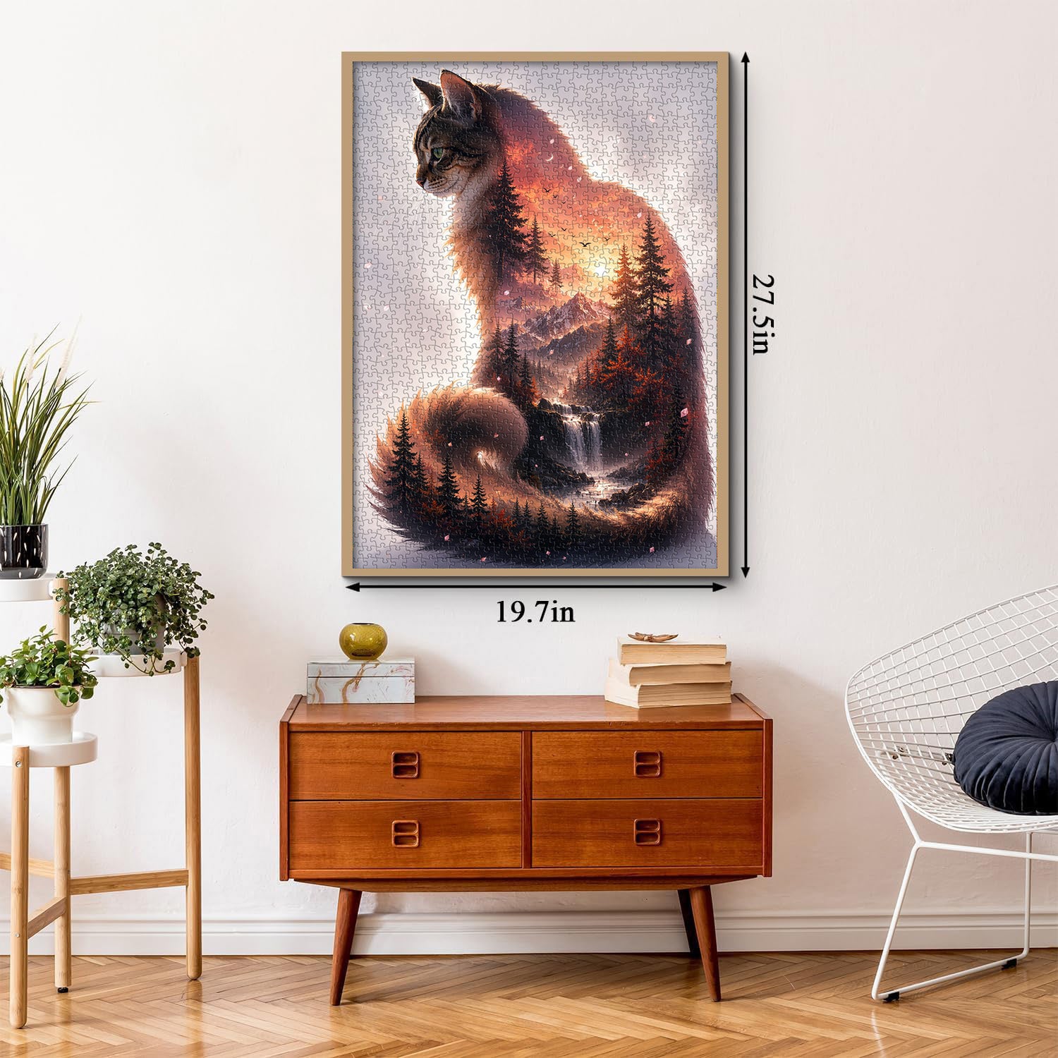 Cat Mountain Scenery Puzzle 1000 Teile