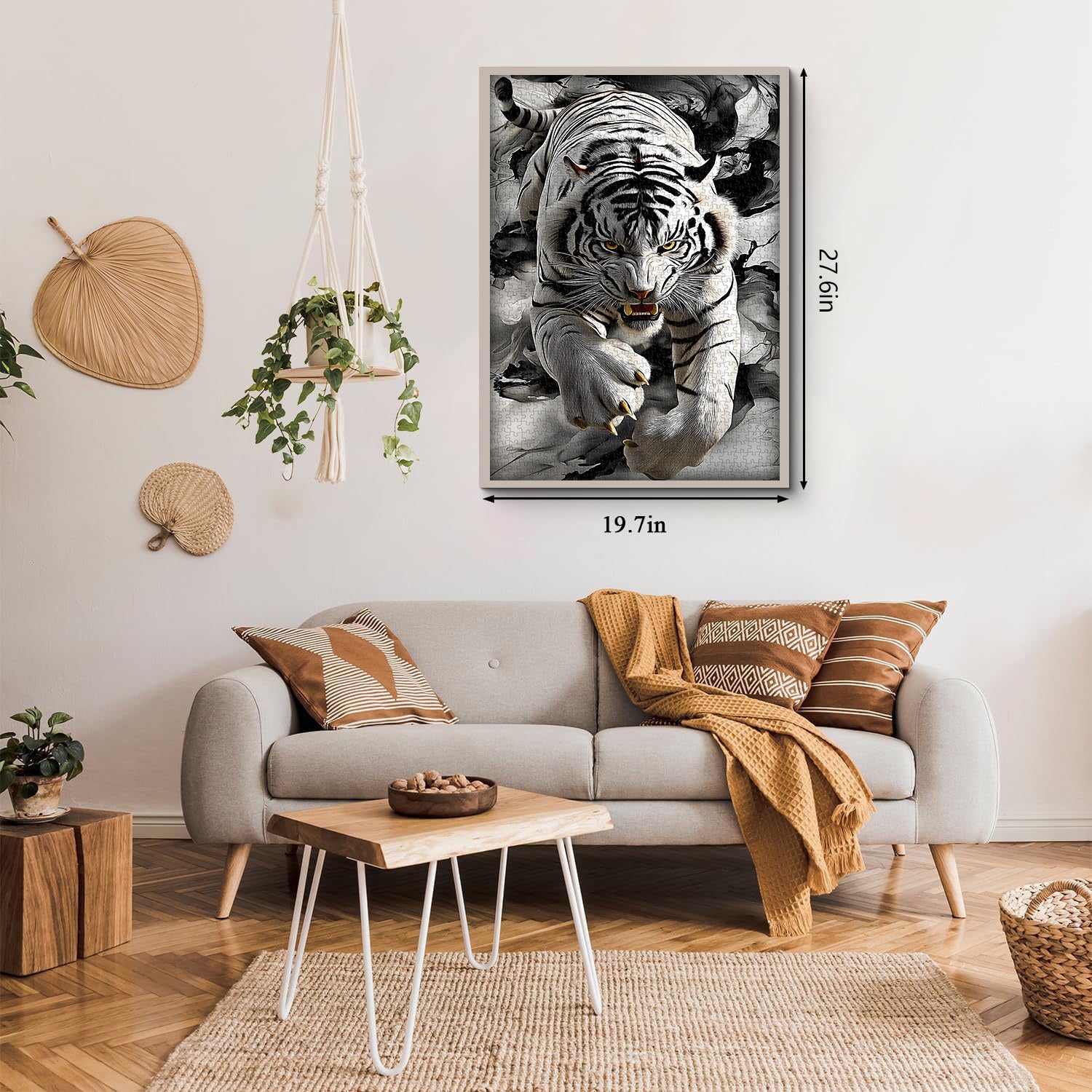 Ink Shadow Tiger Jigsaw Puzzle 1000 Pieces