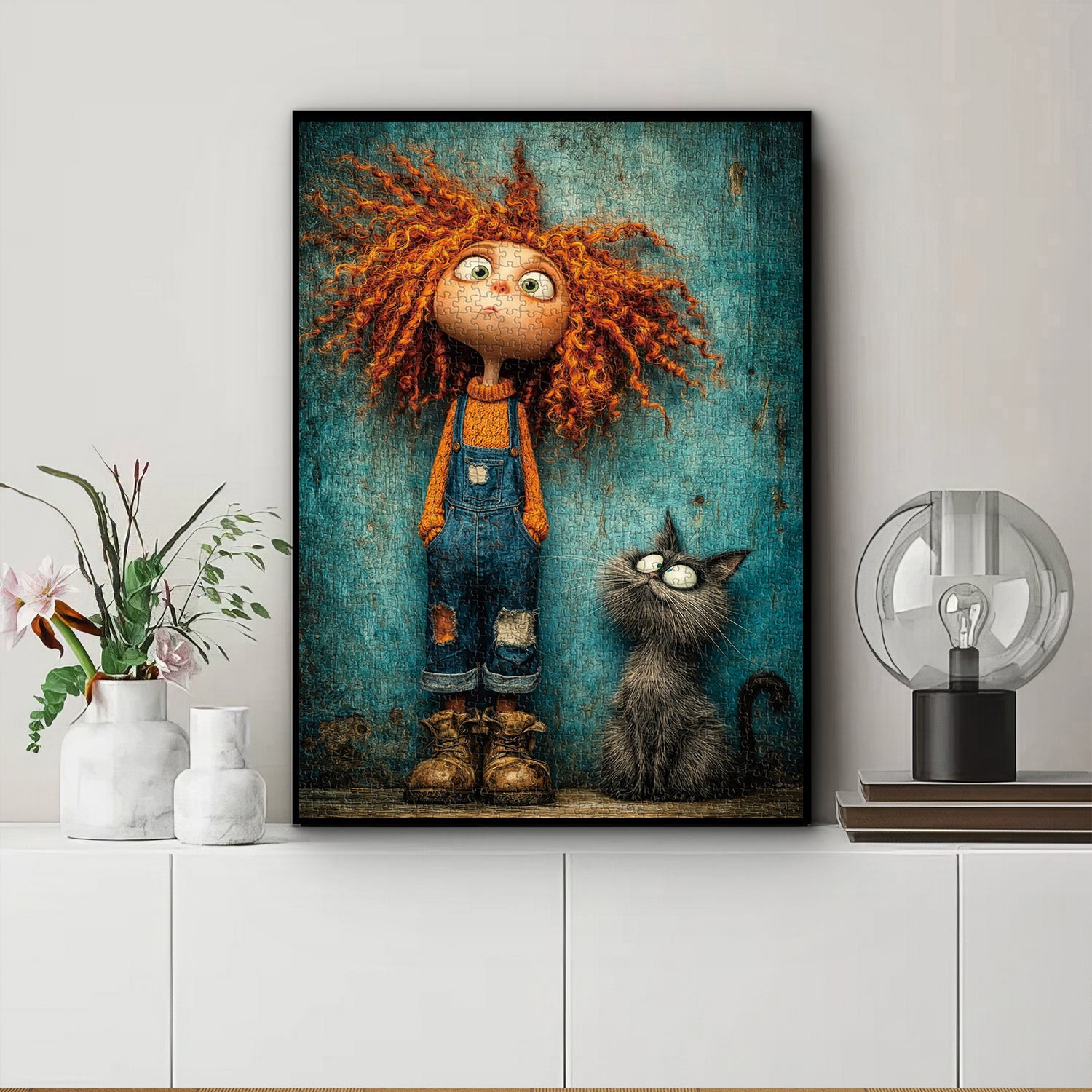 Teal Whimsy Jigsaw Puzzle 1000 Pieces