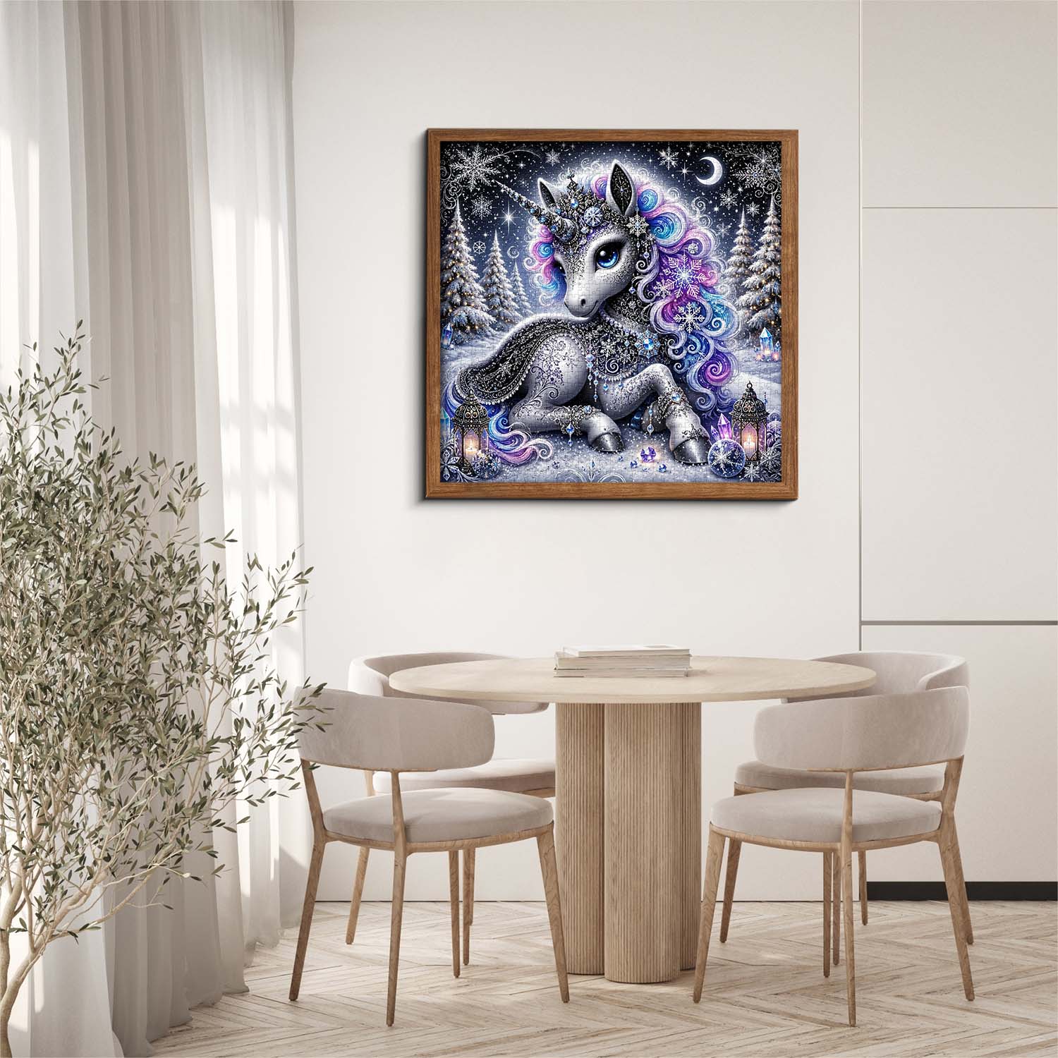 Starry Frost Unicorn Jigsaw Puzzle 1000 Pieces