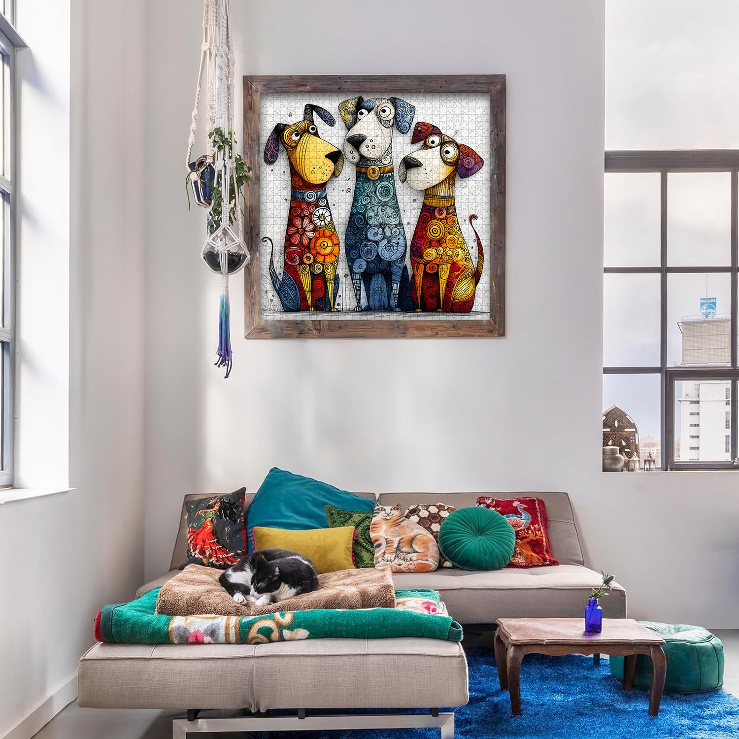 Lebendiges Pup Squad-Puzzle, 1000 Teile