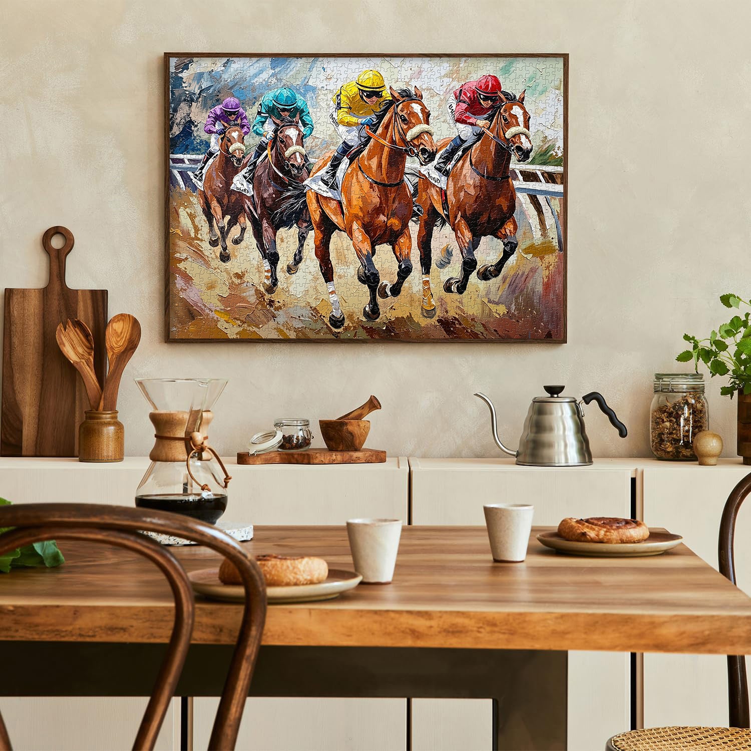 Race Horses Art Jigsaw Puzzle 1000 Pieces