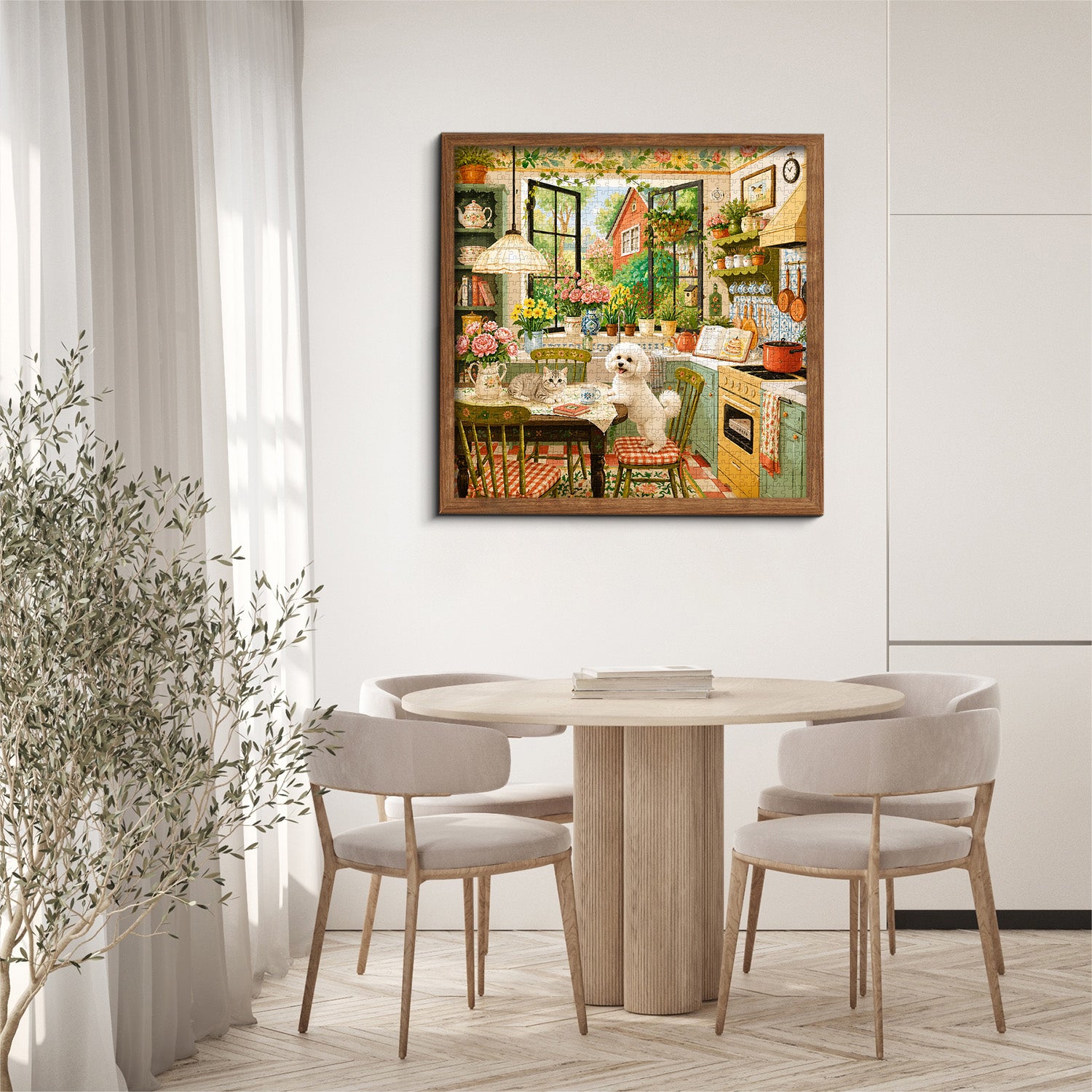 Bauernhaus Blumenküche Puzzle 1000 Teile