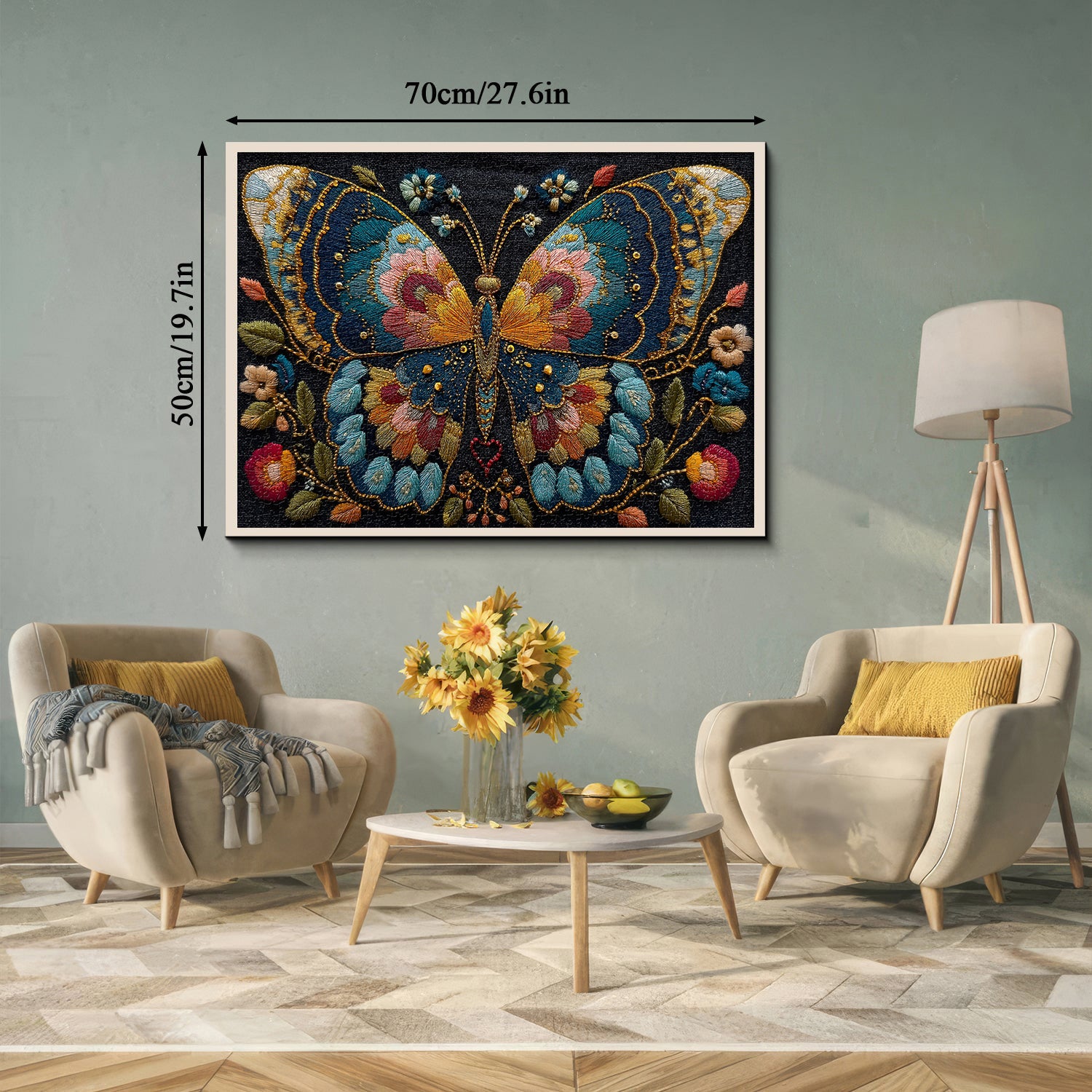 Blumen-Schmetterlings-Puzzle 1000 Teile