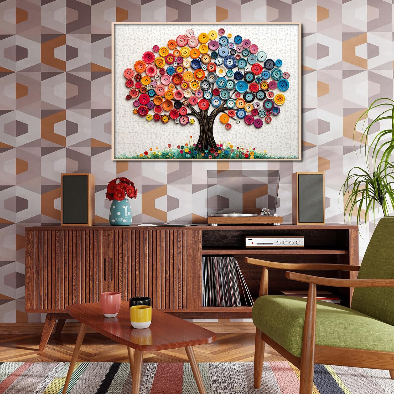 Tree of Button Jigsaw Puzzle 1000 Pieces