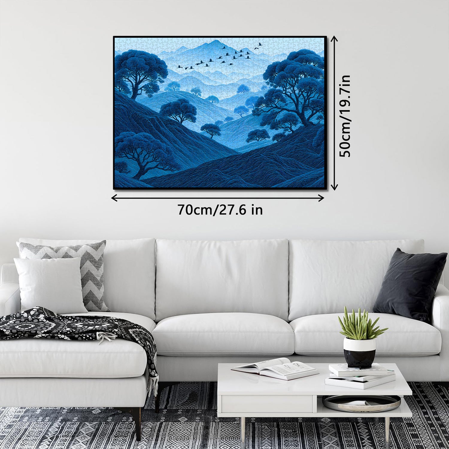 Blue Mist Mountains Jigsaw Puzzle 1000 Pieces