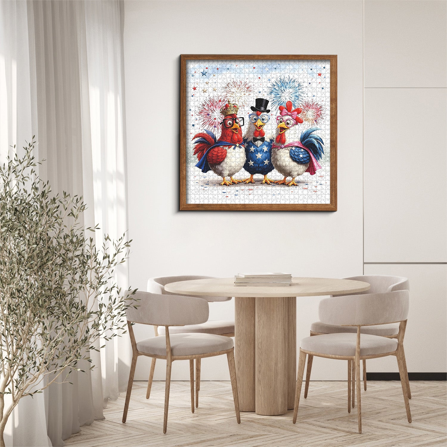 Cheerful Chickens Jigsaw Puzzle 1000 Pieces