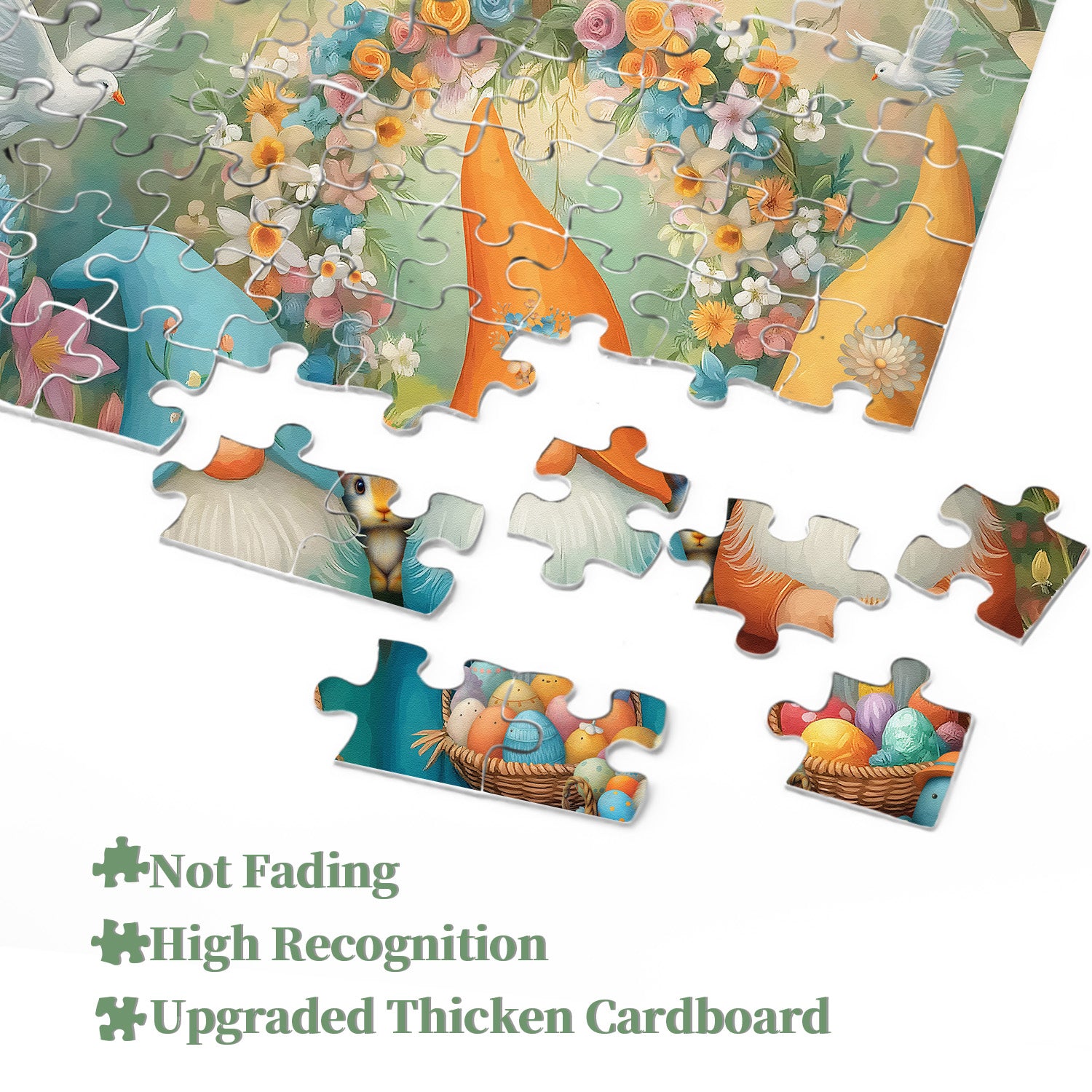 Easter Graden Gnomes Jigsaw Puzzle 1000 Pieces