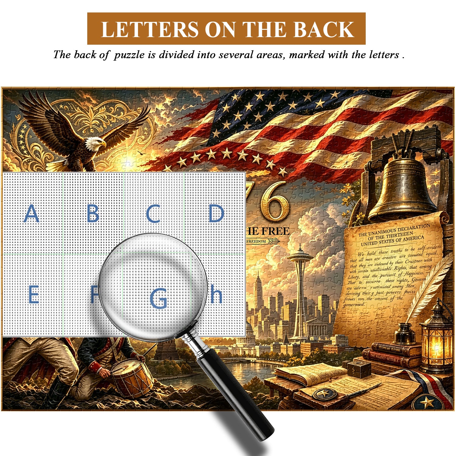 Freedom's Golden Dawn Jigsaw Puzzle 1000 Pieces