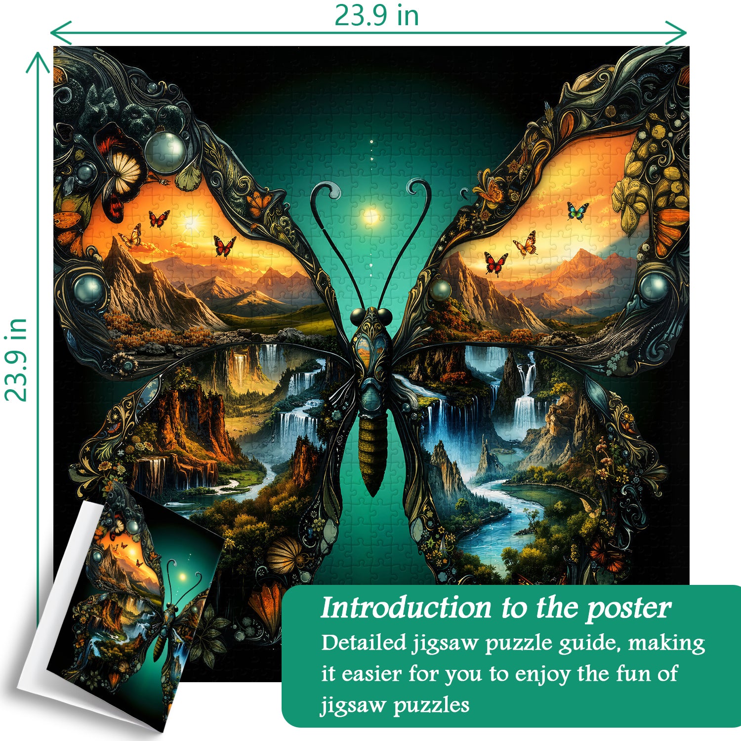 Wings of Landscapes Jigsaw Puzzle 1000 Pieces