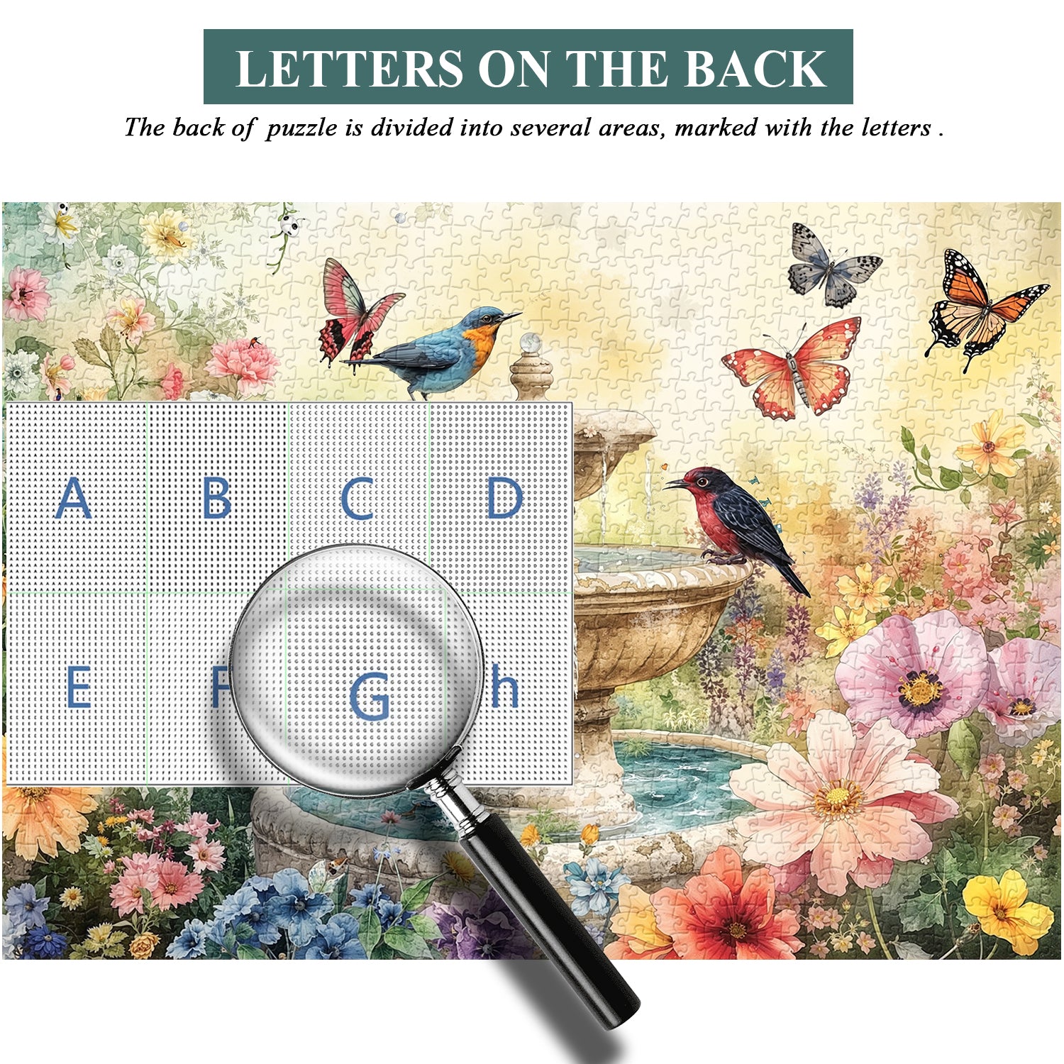 Gartenbrunnen-Puzzle 1000 Teile