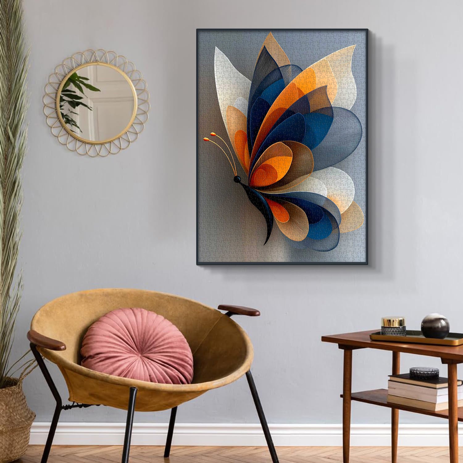 Abstraktes Schmetterlingspuzzle 1000 Teile