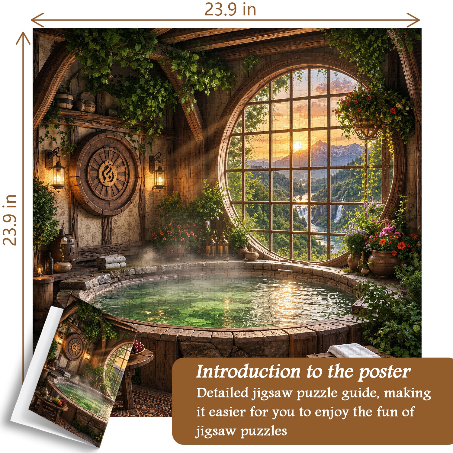 Sunset Spa Cottage Puzzle 1000 Teile