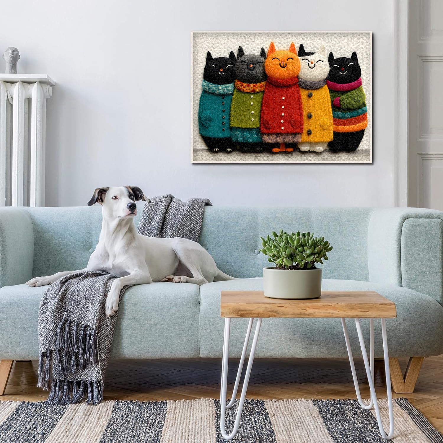 Cozy Cat Jigsaw Puzzle 1000 Pieces