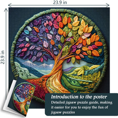 Quilted Life Tree Jigsaw Puzzle 1000 Pieces