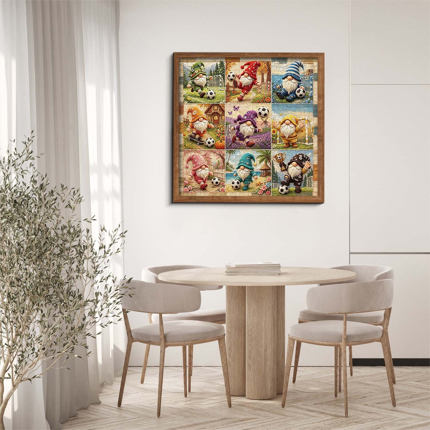 Colorful Sport Gnomes Jigsaw Puzzle 1000 Pieces