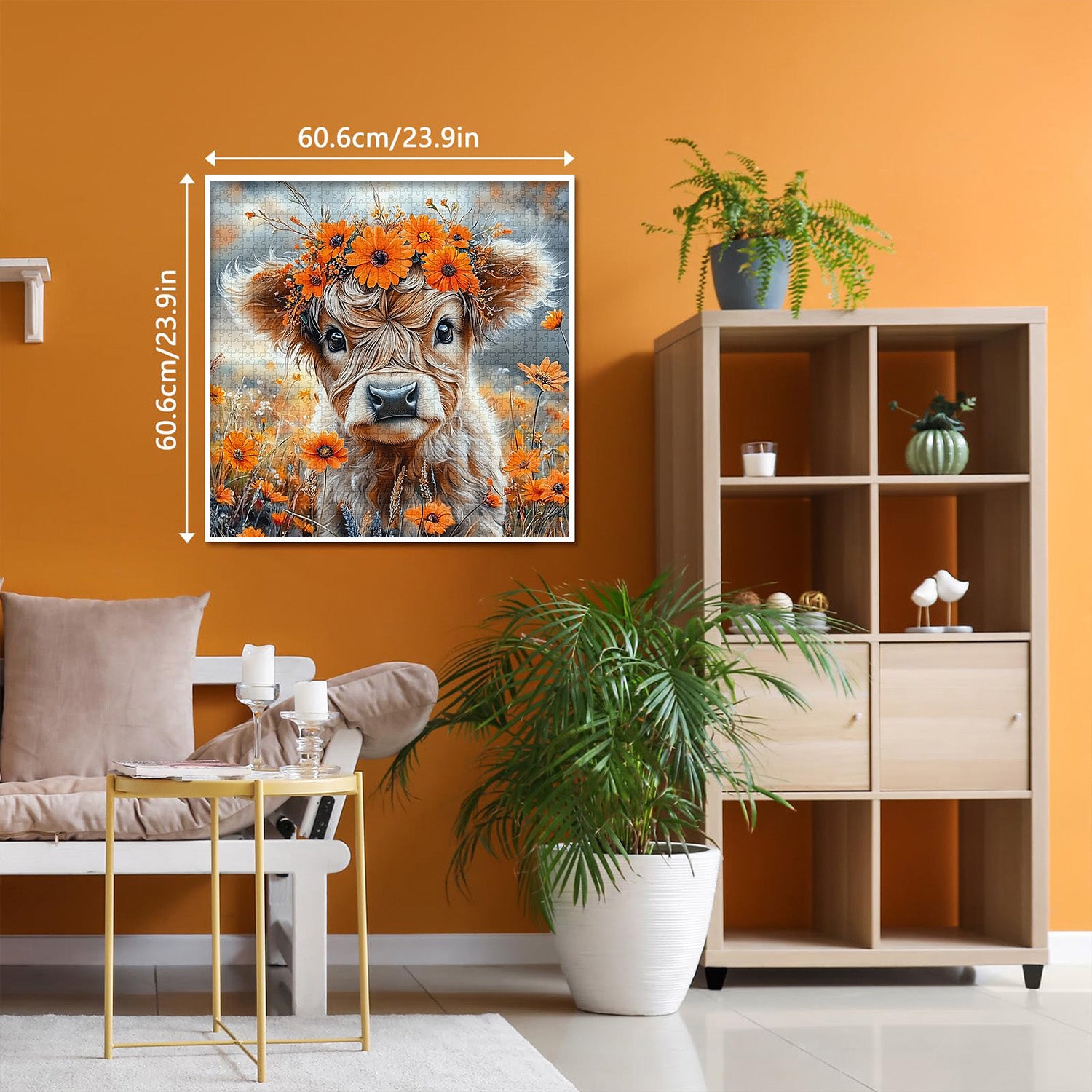 Blumenkalb-Puzzle 1000 Teile