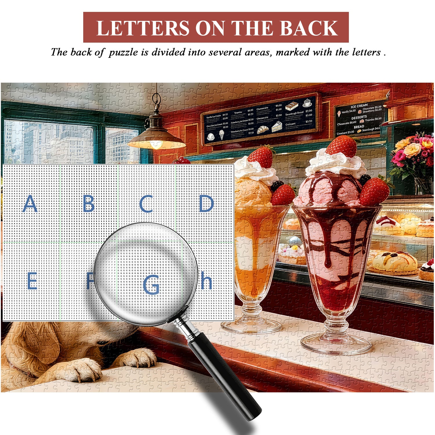 Hund Dessert Day Puzzle 1000 Teile