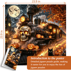 Halloween Ghost Train Jigsaw Puzzle 1000 Pieces