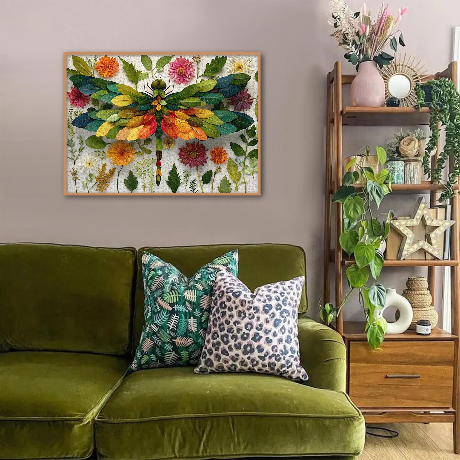 Leaf Dragonfly Jigsaw Puzzle 1000 Pieces