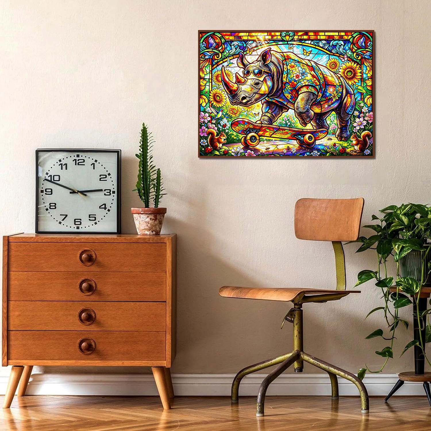Sunflower Rhino Glide Jigsaw Puzzle 1000 Pieces